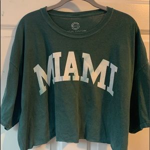 miami cropped t shirt